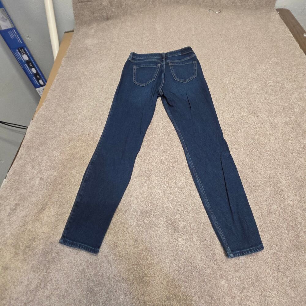 indie sleaze Abercrombie & Fitch The Skinny High Rise Jeans sz 28/6R dark wash